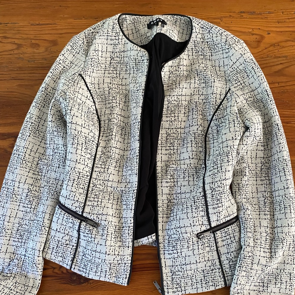 DKNY patterned suit jacket size M